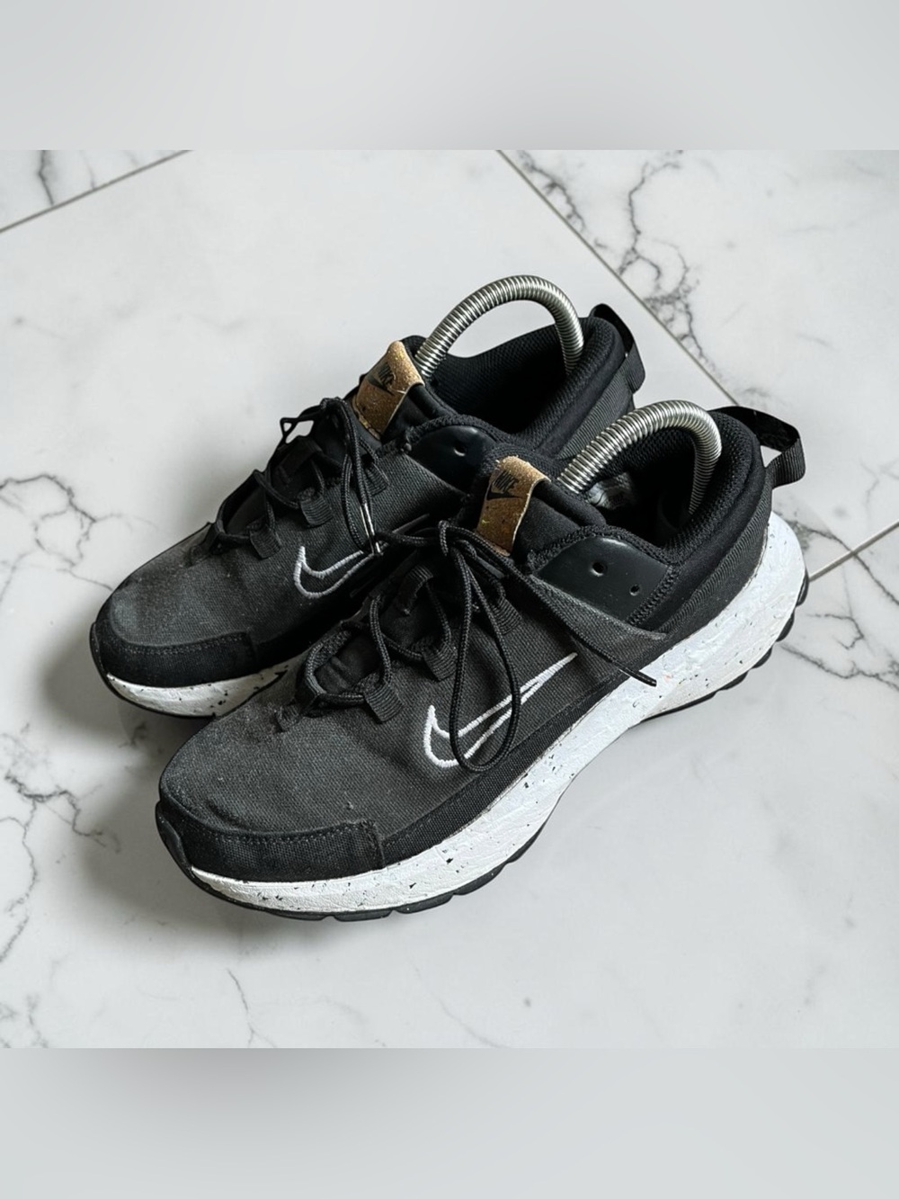 Nike Crater Remixa Womens‎ 8.5 Sneakers Dark Smoke Grey Black & White DA1468-003